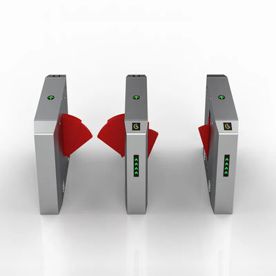 Acrylic Flap Pedestrian Turnstiles Gate Solution 1400*300*980mm