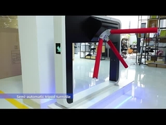 Πύλη 1s περιστροφικών πυλών τρίποδων περιστροφικών πυλών ασφάλειας εργοτάξιων οικοδομής DC12V AC18V