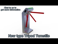 120W ταχύτητα OpeningTransit πυλών περιστροφικών πυλών τρίποδων ασφάλειας 30-45 άτομα ανά λεπτό