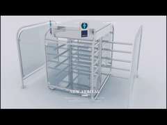 RS485 μισή ασφάλεια Γκέιτς 550mm περιστροφικών πυλών πυλών ύψους διεπαφών