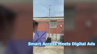 Airborne Advertising Barrier Gate